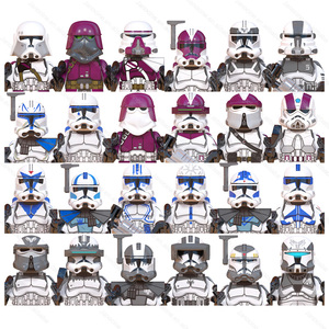 WM6126 6127 6128 KT1064 Clone Trooper Action Figures Educational Plastic Mini <strong>Building</strong> Blocks for Kids Inspired by for Star <strong>Wa</strong>* - Product Image 1