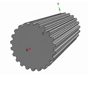 6061 Aluminio 1045 Acero 3M 5M 8M T2.5 T5 T10 GT2 <span class=keywords><strong>Barra</strong></span> de <span class=keywords><strong>polea</strong></span> de distribución dentada - Product Image 1