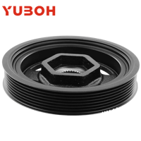 Poulie de vilebrequin YUBOH 13810-R40-A01 pour Honda CR-V Accord Odyssey Crosstour 2006-2012, poulie d'équilibrage harmonique de vilebrequin OEM