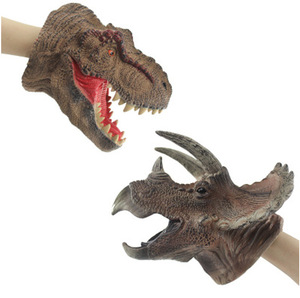 Juguetes de Marionetas de Mano de Animales Realistas de Plástico Suave, Dinosaurio, <span class=keywords><strong>Tigre</strong></span>, Oso, con Boca Abierta, Multicolores, Regalo para Fiestas Infantiles Beejay, Venta al Por Mayor - Product Image 4