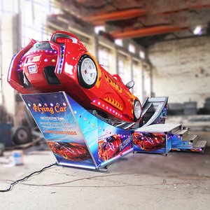 Chine Park People Like Real Factory Innovative Kids Amusement Park Products Rides Double Wave Mini Flying Car For Sale - Product Image 4