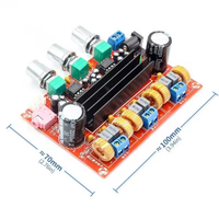 Carte d'amplificateur numérique 2.1 canaux TPA3116D2 HW-302, module d'alimentation 2x50W+100W