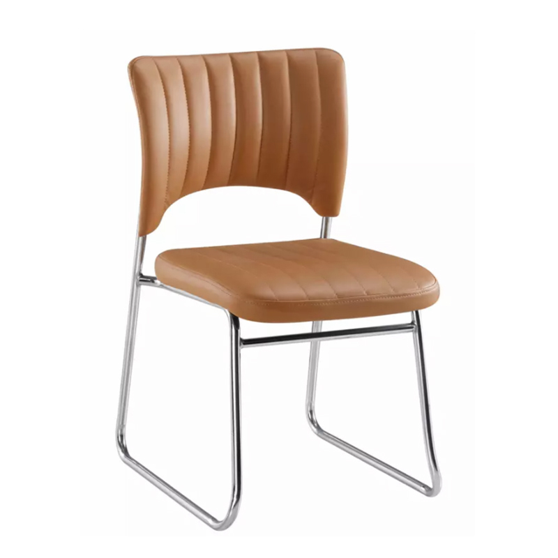 Wholesale stackable chair conference meeting room stackable PU leather visitor chair
