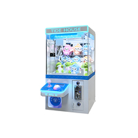Nueva Máquina de Garra Grúa Comercial para una Sola Persona, Mini Máquina de Muñecos Rosa para el Hogar, Operada con Monedas, Acero Inoxidable, para Regalos