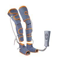 Masseur de jambes électrique portable à compression d'air pour la cuisse, le mollet, le genou, le pied, soulagement de la douleur, thérapie chauffante, vente en gros OEM