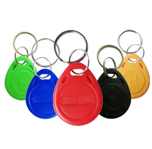 Keyfob ABS 125Khz T5577, Gantungan Kunci RFID Tag ID NFC Tahan Air Kualitas Tinggi untuk Sistem Kontrol Akses