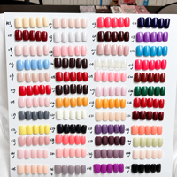Nuancier de Couleurs pour Ongles Press-On Unis Couleurs Variées Faux Ongles Artificiels Brillants et Mats Vente en Gros Personnalisée