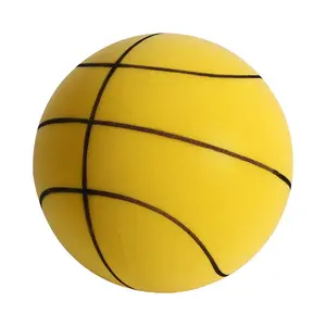 Logo kustom bola basket diam dalam ruangan bola latihan tenang 18/21/24CM Baloncesto Silencioso bola stres bola memantul diam
