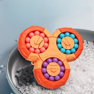 Handheld Decompression Flip Toy with <b>Bead</b> Spinner Rings for Anxiety Relief Sensory Play Office Study Travel Fidget Tool - Product Image 2