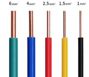 Nhà dây điện 1.5mm2 2.5mm2 4mm2 lõi rắn Strand Core dây chống cháy xây dựng Dây cáp BV BVR BLV RV rvs - Product Image 4