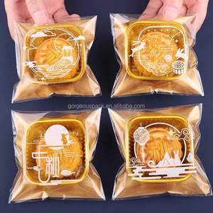 Custom Heat Sealer Cookie <b>Nut</b> Snack Bag Nougat Wrapper Sealing Bag Clear Biscuit Macaron Mooncake Heat Seal Packaging - Product Image 1