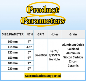<span class=keywords><strong>Disque</strong></span> abrasif auto-agrippant 150mm/100mm à 6 trous en oxyde d'aluminium, film abrasif, pour usage OEM sur <span class=keywords><strong>bois</strong></span>/primaire/mastic - Product Image 5