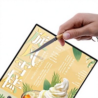 Boîte à lumière LED A1 A2 A3 A4 10 mm - Cadre en aluminium, verre trempé, cadre mince pour affiche publicitaire