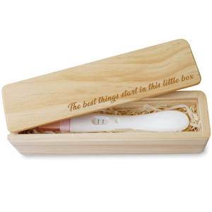 Pafu mang thai thông báo quà tặng bằng gỗ bé lưu niệm thử nghiệm mang thai lưu niệm hộp - Product Image 6
