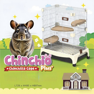 Suite à portes doubles à plusieurs niveaux pour chinchilla, lapin et furet avec pont de saut durable <span class=keywords><strong>Couleurs</strong></span> en option disponibles - Product Image 4