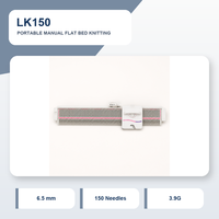 Mesin Rajut Manual Flat Bed 150 Jarum LK150 Portabel Sistem 3.9G untuk Kardigan, Rompi, Syal, Topi, dan Sampel