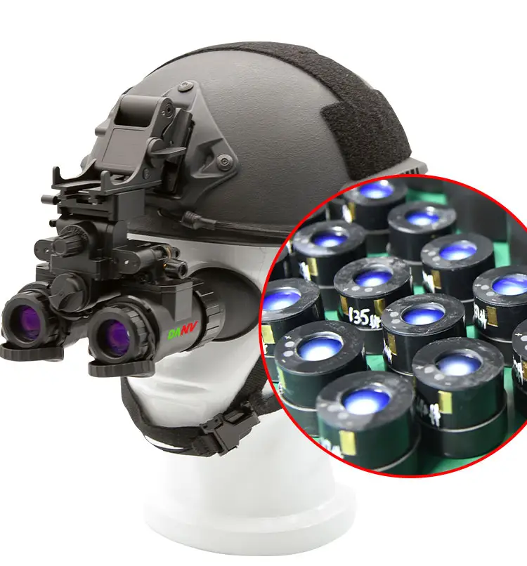 Binóculos impermeáveis dispositivos de visão noturna NVG escopo com capacete montagem infravermelho imagem intensificador tubo NVG