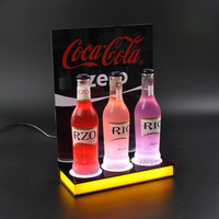 Présentoir Lumineux LED Écologique Moderne pour Bouteilles de Vin – Éclairage de Bouteilles en Acrylique pour Bars