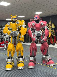 <span class=keywords><strong>Bumblebee</strong></span> rose transformateurs Robot mascotte Costume pour filles Robot habiller fête plaisir Bumble Bee Robot Costume Costume - Product Image 6