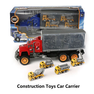 Ensemble <span class=keywords><strong>de</strong></span> jouets pour enfants personnalisable : <span class=keywords><strong>Camion</strong></span> <span class=keywords><strong>de</strong></span> <span class=keywords><strong>pompier</strong></span>, <span class=keywords><strong>camion</strong></span> <span class=keywords><strong>de</strong></span> police, véhicule <span class=keywords><strong>de</strong></span> construction, voiture en alliage, véhicule porte-voitures à rétrofriction - Product Image 3