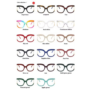 Lunettes Anti-Lumière Bleue Tendance avec Monture Ronde Bleue et Forme Transparente Concave pour Photos de Rue - Product Image 4