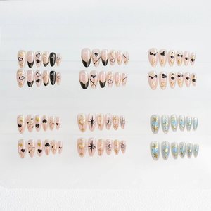 Gran oferta, conjunto <span class=keywords><strong>de</strong></span> <span class=keywords><strong>uñas</strong></span> a presión con armadura <span class=keywords><strong>de</strong></span> moda <span class=keywords><strong>de</strong></span> Navidad, <span class=keywords><strong>Uñas</strong></span> postizas reutilizables <span class=keywords><strong>de</strong></span> lujo para fiesta, boda, directo <span class=keywords><strong>de</strong></span> fábrica - Product Image 6