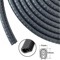Protection anti-rayures pour bord de portière de voiture, bande de protection en forme de U, garniture anti-collision pour portière de bus scolaire, pour garniture de calandre