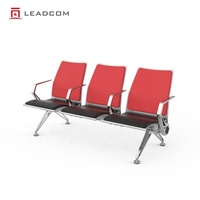 LEADCOM LS-535XB Chaise d'attente moderne à 4 places pour hôpitaux et aéroports, siège d'attente à poutre, mobilier commercial