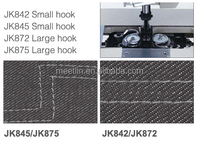 JOCKY JK875 Double aiguille Double aiguille fendue aiguille point barre machine à coudre industrielle denim cousu