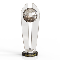 Trofeo deportivo de Metal de aleación de Zinc más vendido, diseño libre, modelo 3D, trofeo de fútbol, logotipo de grabado personalizado, trofeo conmemorativo