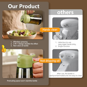 Wholesale Custom Logo Leak Proof Kitchen <b>Oil</b> Dispenser <b>Bottle</b> OEM ODM Glass Olive <b>Oil</b> <b>Bottle</b> with Private Label Packaging - Product Image 4