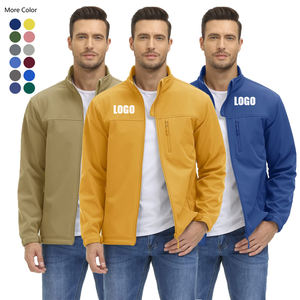 לוגו מותאם אישית רוכסן דיג מעיל עמיד למים גברים מעיל חורף חם מעיל החורף - Product Image 1