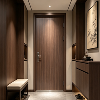 Porte en bois résistante à l'eau, porte de chambre en WPC insonorisée en cristal de carbone, surface finie minimaliste, utilisation en hôpital et hôtel