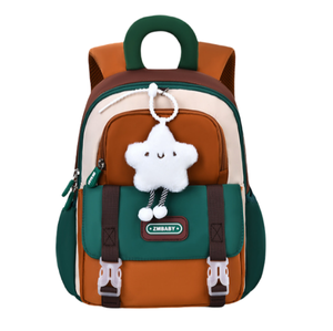 Nueva Mochila Escolar de Poliéster Impermeable Ligera con Dibujos Animados para Niños y Niñas de Jardín de Infancia, Clase Pequeña y Mediana - Product Image 1