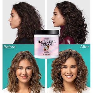 Crema para realzar rizos de marca privada, fórmula con aceite de coco de fijación fuerte para cabello rizado definido con hidratación intensa y control del encrespamiento - Product Image 5