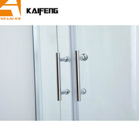 Goedkope schuifdeur douchecabine KF-2301C Hangzhou, offset kwadrant basiswiel met magnetische strip