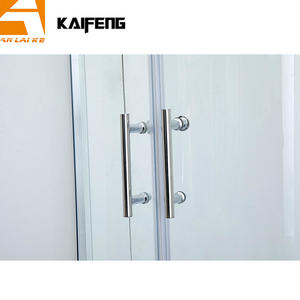 Mampara <span class=keywords><strong>de</strong></span> Ducha Corredera Económica <span class=keywords><strong>para</strong></span> <span class=keywords><strong>Baño</strong></span> KF-2301C Hangzhou, Base Cuadrante Desplazable con <span class=keywords><strong>Ruedas</strong></span> y Tira Magnética - Product Image 3