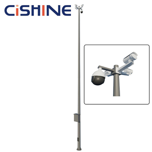 10m 14m 15m 5m 6m 8m 4メートル メーカー 屋外 ソーラー <span class=keywords><strong>CCTV</strong></span> マウントブラケット 図面 ポール カメラポスト マウントブラケット（パネル付き） - Product Image 4