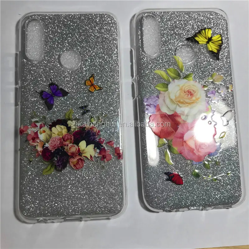 Shinning Protective Sparkle Fashion Bling 2in1 glitter Print Popular Style phone case For Itel A33