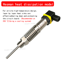 Digital Display PT100 Temperature Transmitter Sensor with 4-20mA 0-10V RS485 Output ABS Material ODM Customized IP68
