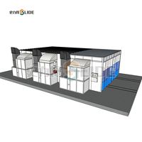 Cabine de peinture industrielle professionnelle anti-explosion certifiée CE, four de peinture robuste à récupération de chaleur et à économie d'énergie