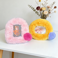 Bingkai Poster Bulu Lembut Modern Cantik Custom Pabrik 18x16cm Cetak Gicle Foto Dapat Diganti Dekorasi Meja