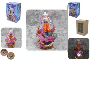 Figurine Anime Dragon Ball Son <span class=keywords><strong>Goku</strong></span> Ultra Instinct <span class=keywords><strong>Cheveux</strong></span> Blancs Lumineuse, Produit Phare, Ornement de Bureau - Product Image 2