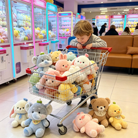 Lot en gros de jouets en peluche mixtes pour machines à griffes, animaux en peluche doux, mini peluches en gros