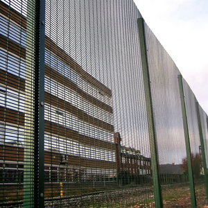 Welded Square Hole Galvanized Iron Wire <b>Mesh</b> Fence Panel for Security Applications - Product Image 1