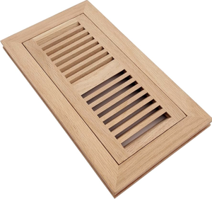 Grilles de ventilation / registres de sol en bois massif non fini - Product Image 1