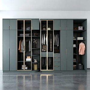 Armoires <span class=keywords><strong>pour</strong></span> <span class=keywords><strong>chambre</strong></span> à coucher, armoire à double porte fiable avec <span class=keywords><strong>étagère</strong></span>s réglables, placards de <span class=keywords><strong>chambre</strong></span> à coucher <span class=keywords><strong>pour</strong></span> le rangement des vêtements de la famille - Product Image 6