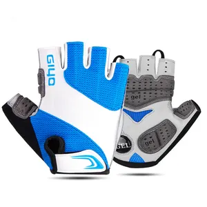 Guantes de GEL transpirables para hombre, guantes de medio dedo, para bicicleta de montaña