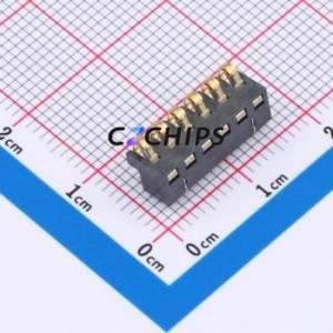 GT-BTP25006-0450A-010A Blade/Spring Contact Battery Connector SMD,P=2.5mm Connector Spring Contact Type 2.5mm 6P Vertical Mount - Product Image 1