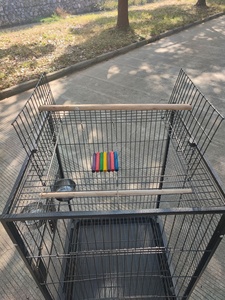 Nids de pays de perroquets en acier inoxydable <span class=keywords><strong>cage</strong></span> de maisons d'oiseaux pour Ara tela plastique Passaros pinson <span class=keywords><strong>cage</strong></span> à oiseaux élevage - Product Image 2